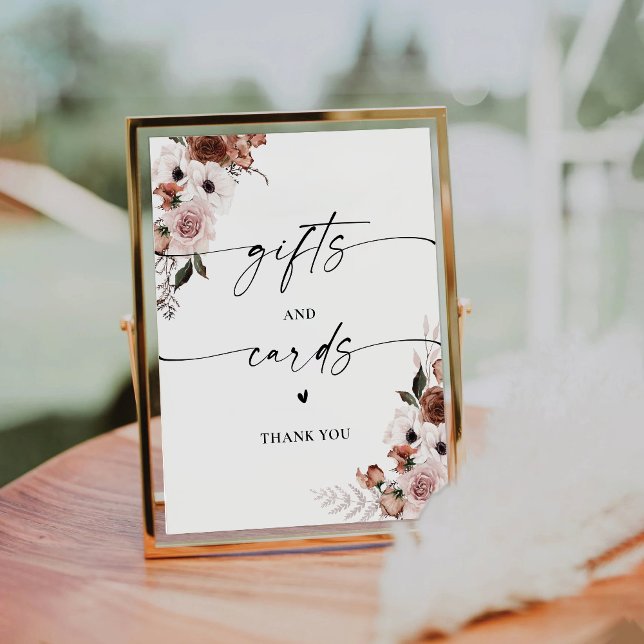 Panneau Fête des mariées fleurie de soie Cadeaux e (Créateur téléchargé)