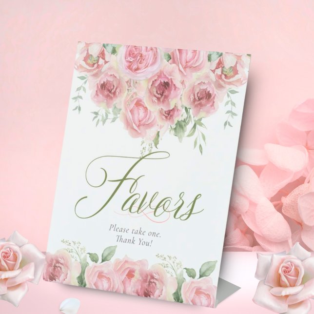 Panneau Fille bébé en fleur Baby shower Faveurs (Créateur téléchargé)