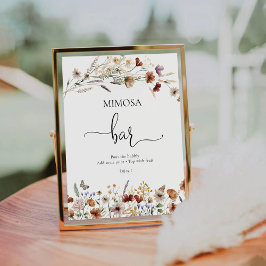Panneau Fleur sauvage minuscule or Mimosa Bar