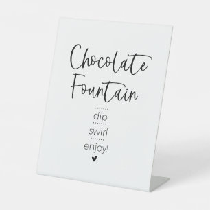 Panneau Fondue minimaliste Moderne Chocolat Fontai