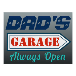 Panneau Garage Poster brillant