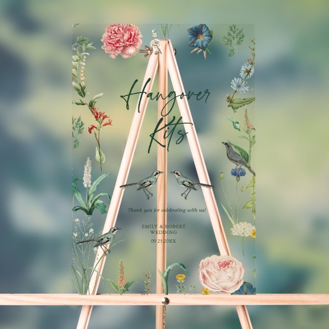 Panneau Kits de passe-passe Cadre de fleurs sauvag (Neutre)