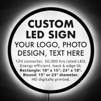 Panneau LED arrondi personnalisé grand 23 pouces b