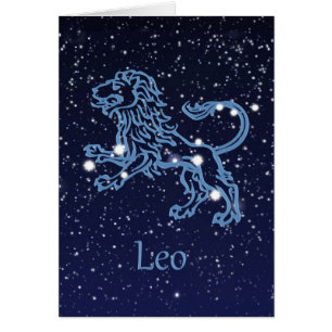Panneau Léo Constellation et Zodiaque avec étoiles