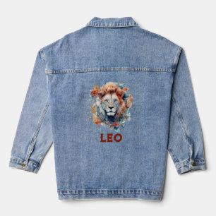 Panneau Leo Zodiac Veste Denim Femme
