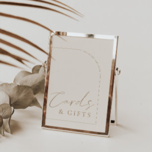 Panneau Mariage Arch Moderne Calligraphie Cartes e