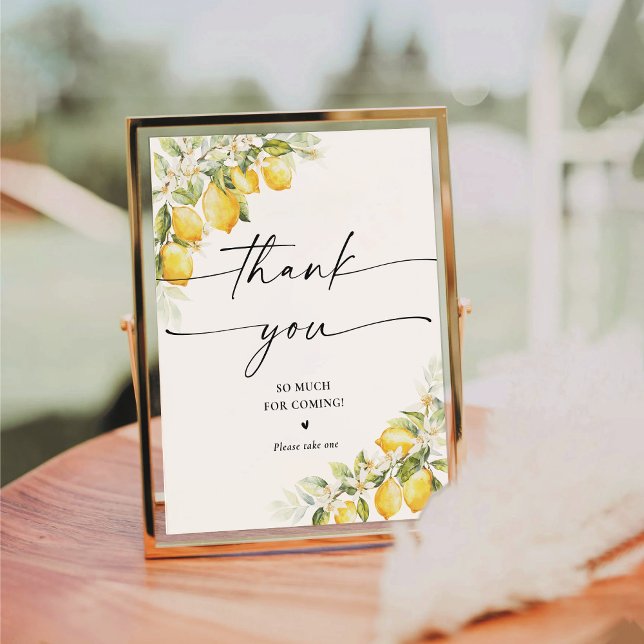 Panneau Mariage Citrus vert citron (Créateur téléchargé)