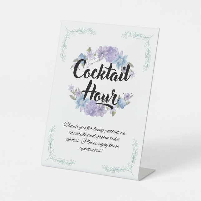 Panneau Mariage de l'heure du cocktail (Recto)