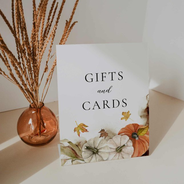 Panneau Mariage des cadeaux et cartes rustiques d' (Fall rustic country wedding gifts and cards sign)