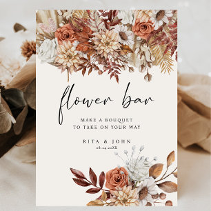 Panneau Mariage du script Boho de crème