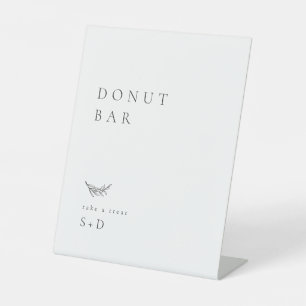 Panneau Mariage minimaliste de la barre de Donut