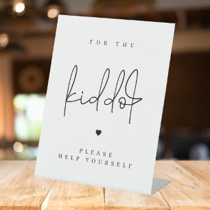 Panneau Mariage minimaliste moderne Kiddos Table