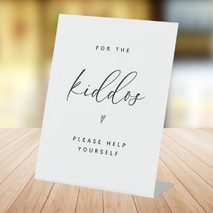 Panneau Mariage minimaliste moderne Kiddos Table