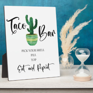 Panneau Mariage Taco bar Tabletop Plaque