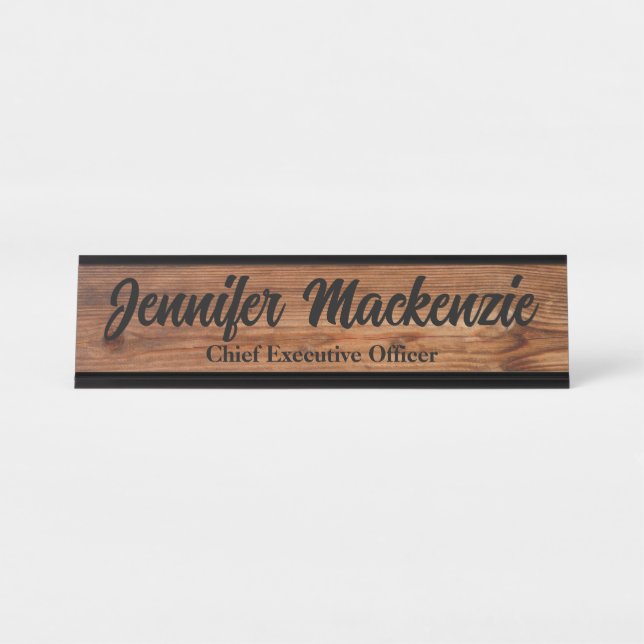 Panneau moderne Plaque en bois Grain en bois Burea (Devant)