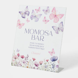 Panneau Momosa Bar Baby shower Butterfly Floral