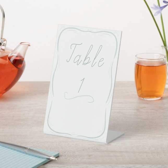 Panneau Numéro de table du Mariage frontalier clas (In SItu)