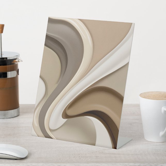 Panneau Pedestal dans graphique abstrait design (In SItu)