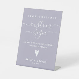 Panneau Pedestal de mariage personnalisé 100% modi