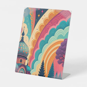Panneau Pedestal Rainbow Dome - Personnalisable