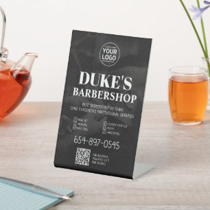 Panneau Pedesto personnalisé Barbershop Services