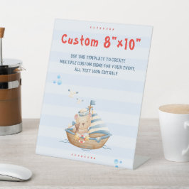 Panneau Personnalisé Ahoy C'Est Un Baby shower Gar