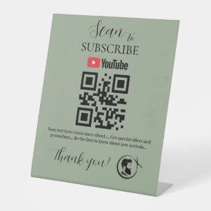 Panneau QR Code Abonnement   YouTube   Salon de co