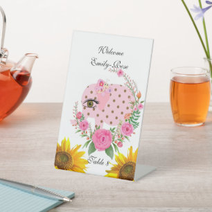 Panneau Rose rose éléphant