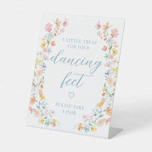 Panneau Sandales de Danse de Mariage aux Fleurs Sa