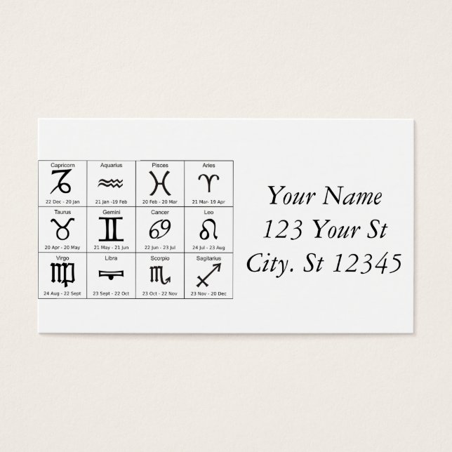 Panneau solaire Zodiac Calendrier Astrologie Thund (Devant)