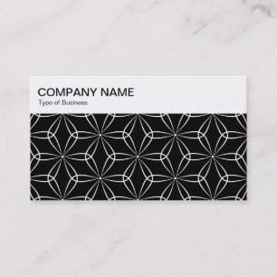 Panneau supérieur - Asanoha Motif 02 Carte de visi
