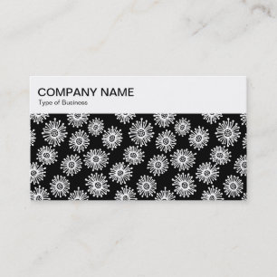 Panneau supérieur - Carte de visite à motif floral