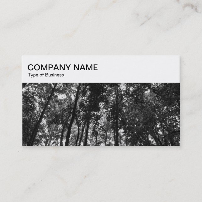 Panneau supérieur - Carte de visite BW Woodland (Devant)