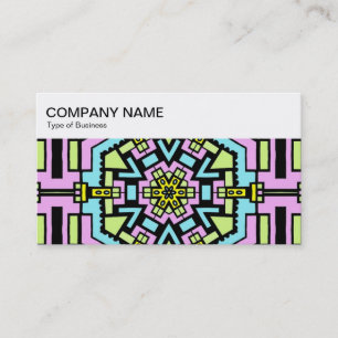 Panneau supérieur - Carte de visite Kaleidoscopic 