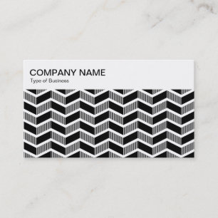 Panneau supérieur - Motif Chevron - Carte de visit