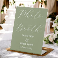 Panneau vert du Mariage de la cabine photo