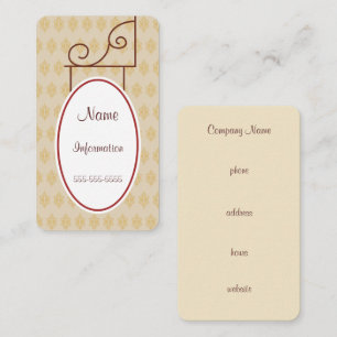 Panneau Vintage personnalisé Cartes de visite