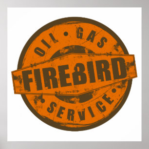 Panneau vintage Poster Firebird