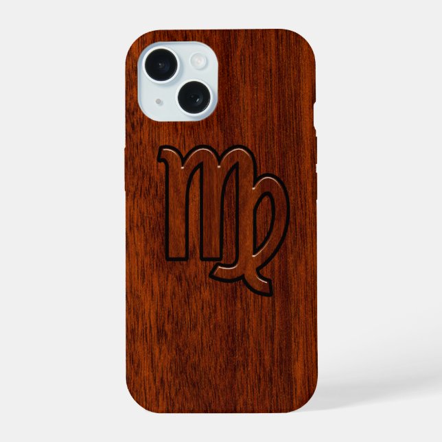 Panneau Virgo Zodiac Mahogany Style Bois Décor (Verso)