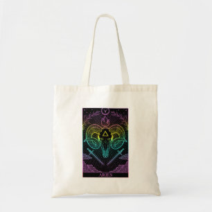 Panneau Zodiac Sac fourre-tout de carte Tarot Arie