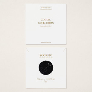 Panneau Zodiac Scorpio Bijoux carte d'affichage