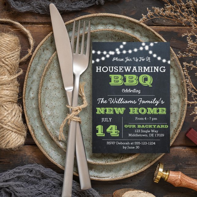 Panneaux de tableau vert Invitations de chauffage  (Créateur téléchargé)