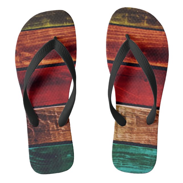 Panneaux en bois multi tongs Jandals thongs Slop (Semelle)