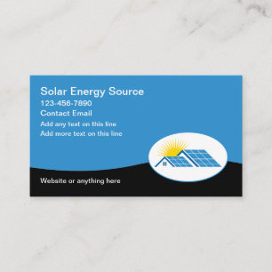 Panneaux solaires Cartes de visite