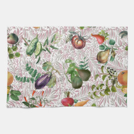 Paño de cocina hojas y frutas geschirrtuch