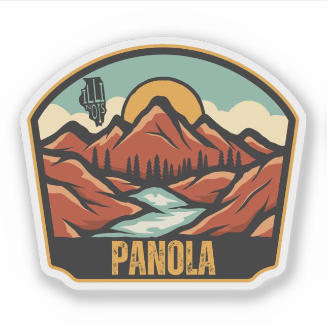 Panola, Illinois Aufkleber (Vorderseite)