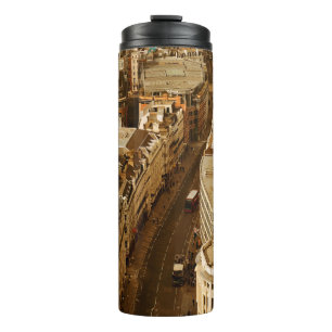 Panorama auf die Londoner Dachterrasse mit Stadtar Thermosbecher