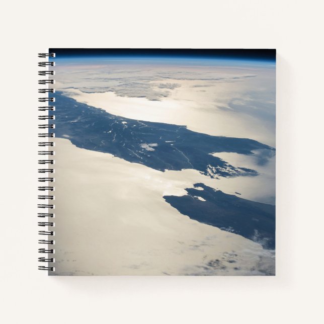 Panorama aus dem Weltraum Highlight Koch Straße Notizbuch (Vorderseite)