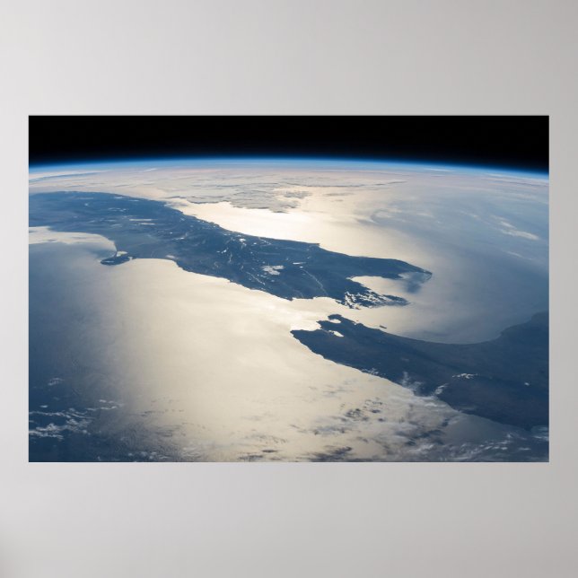 Panorama aus dem Weltraum Highlight Koch Straße Poster (Vorne)