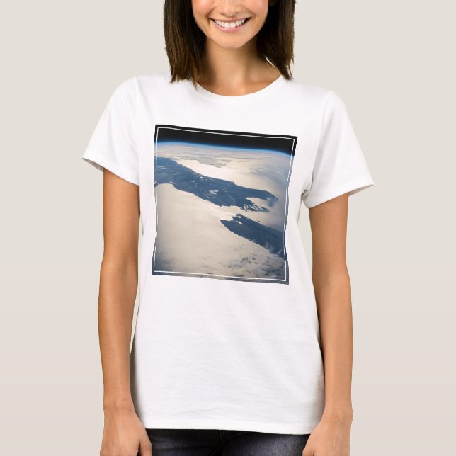 Panorama aus dem Weltraum Highlight Koch Straße T-Shirt (Vorderseite)